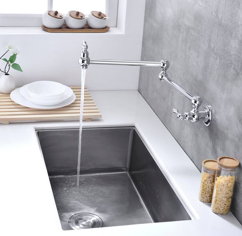 Space-Saving Kitchen Pot Filler Faucet