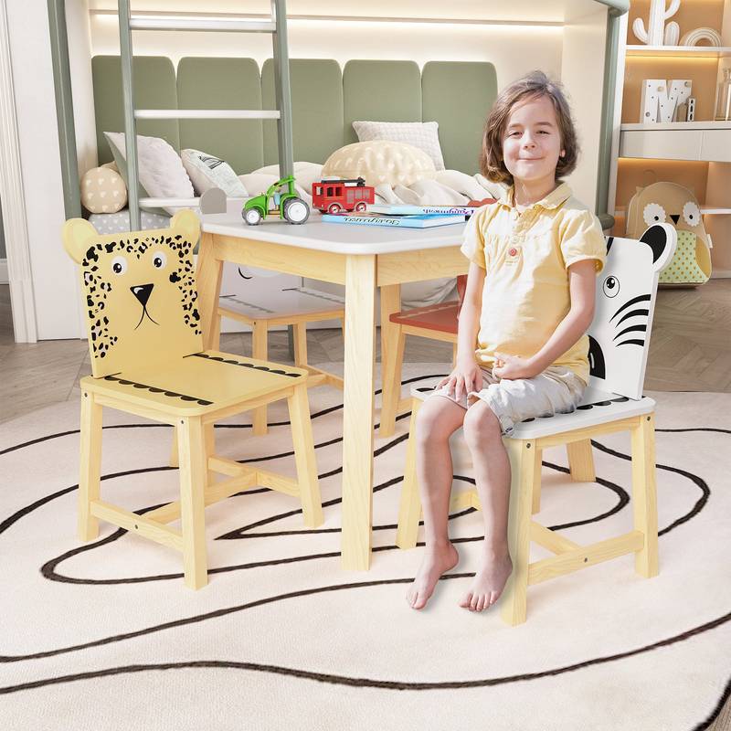 Animal Fun Kids' Table & Chair Set