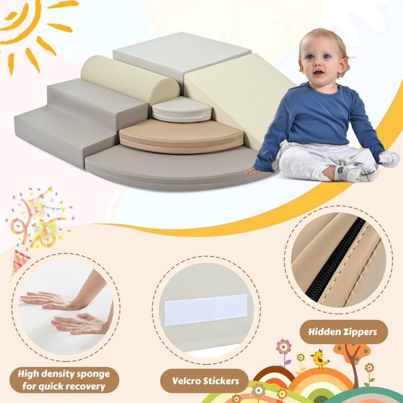 Colorful Soft Foam Climbing Fun for Toddlers