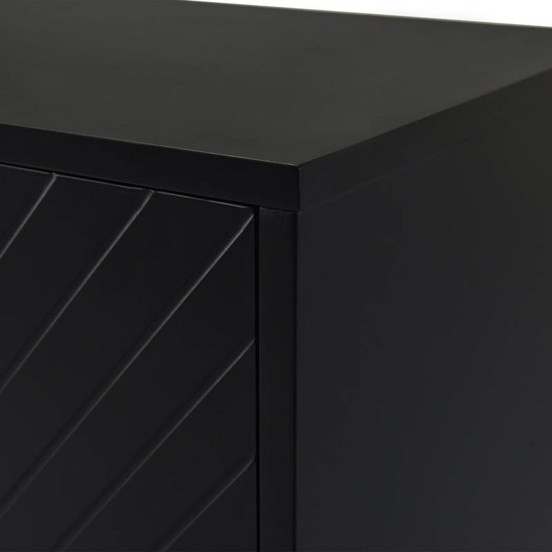 Sleek Storage Sideboard with Wooden Handles
