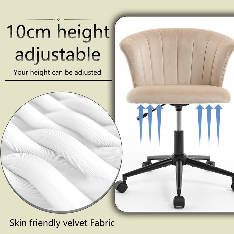Velvet Bloom Swivel Chair for Home & Office