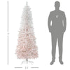 Charming Pink & White Pencil Christmas Tree