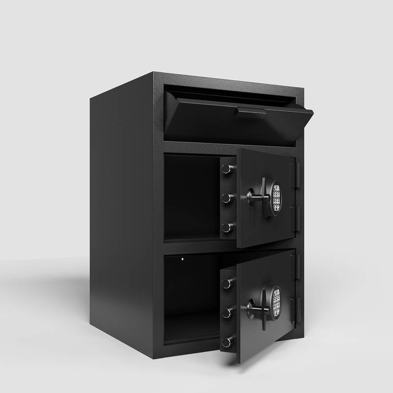 Secure Deposit Safe with Double Doors and Electronic Lock