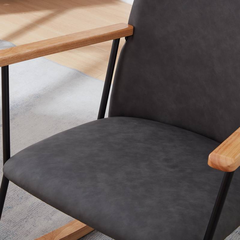 Cozy Rocking Chair with Adjustable Headrest