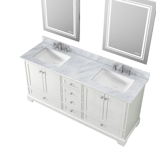 Marblewood Vanity Set with Ceramic Sink