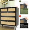 Rattan Charm Dresser - Stylish Storage for Any Room