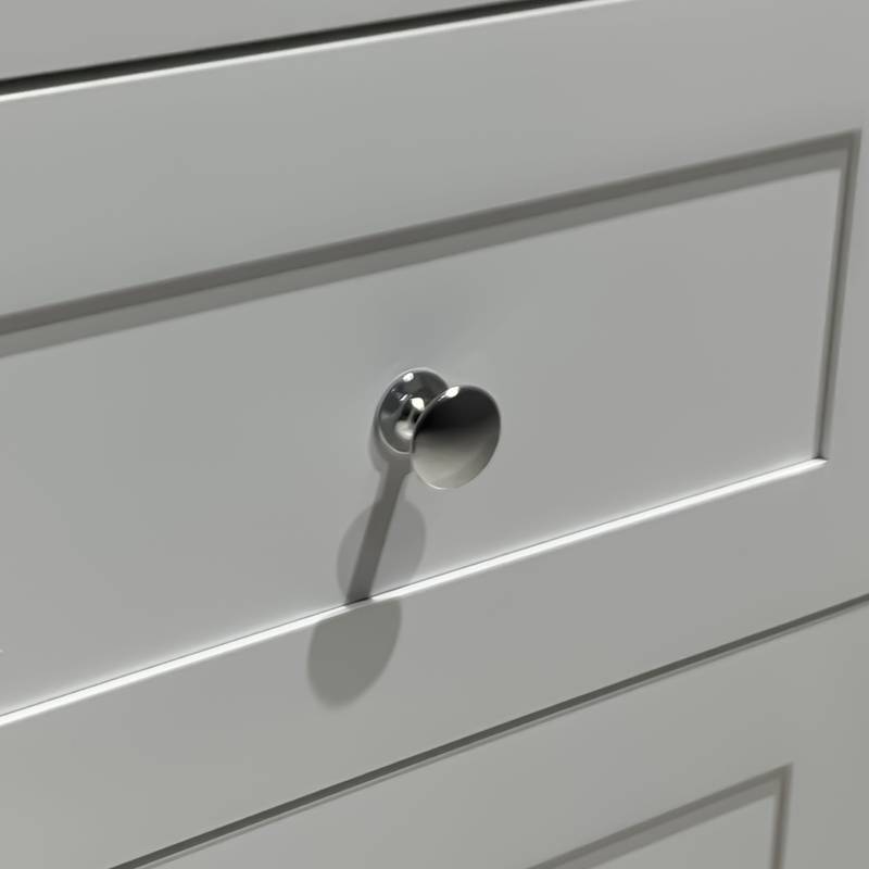 Chic White Nightstands with Charging Hub