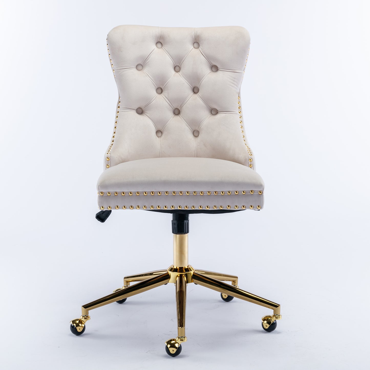 Golden Velvet Glam Office Chair