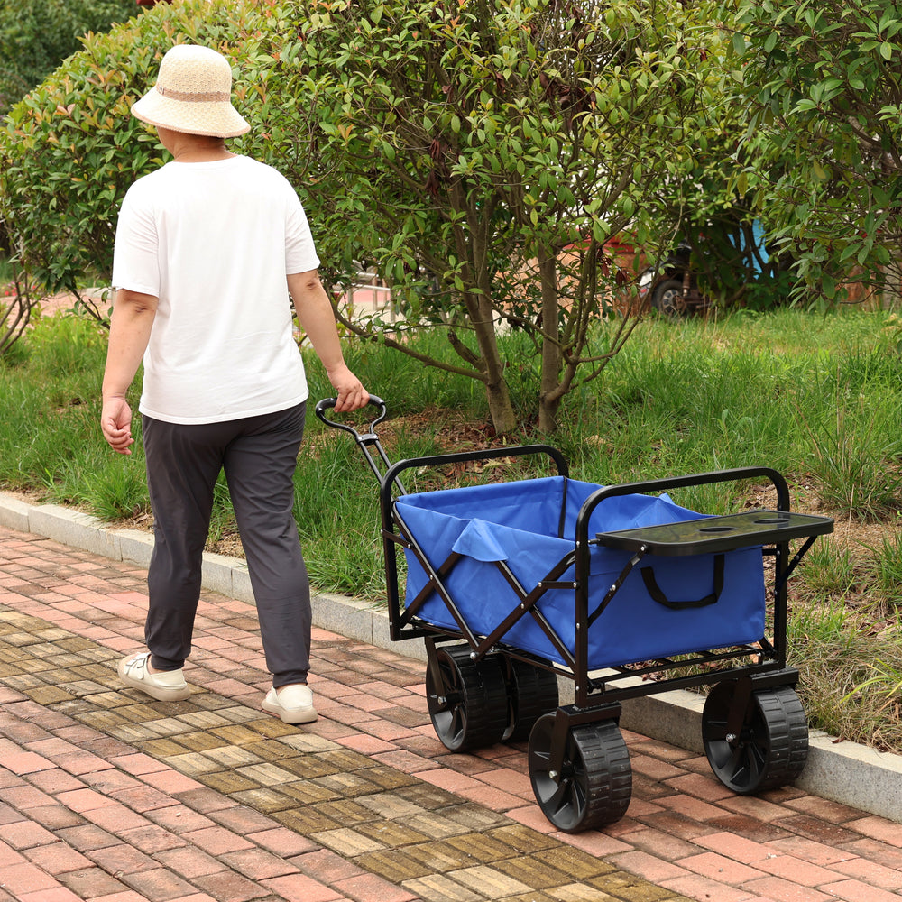 Blue Folding Wagon for All Your Adventures