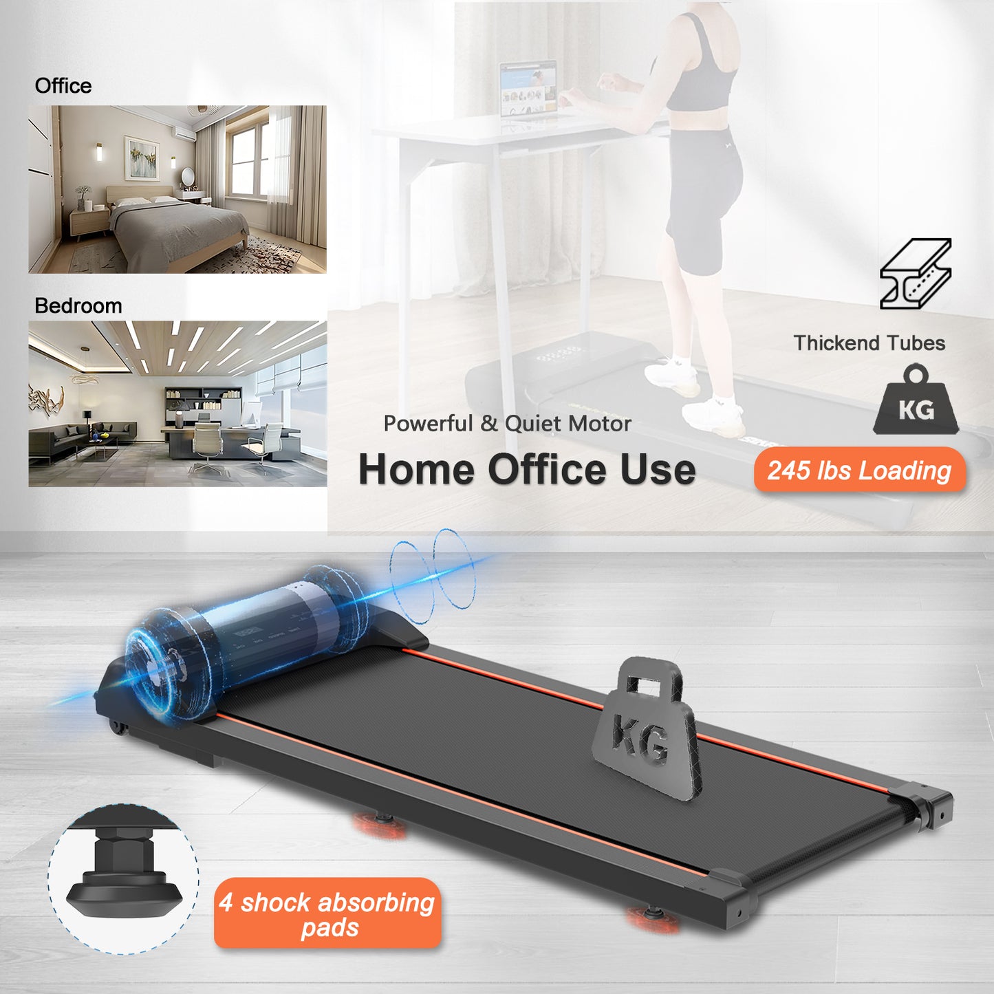 Slim & Steady Under Desk Treadmill