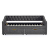 Chic Twin Daybed with Storage Drawers