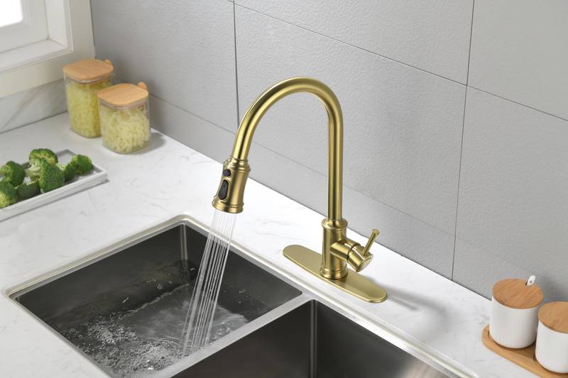 Effortless Elegance Kitchen Faucet with Pull-Down Sprayer