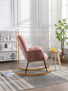 Cozy Pink Tufted Rocker