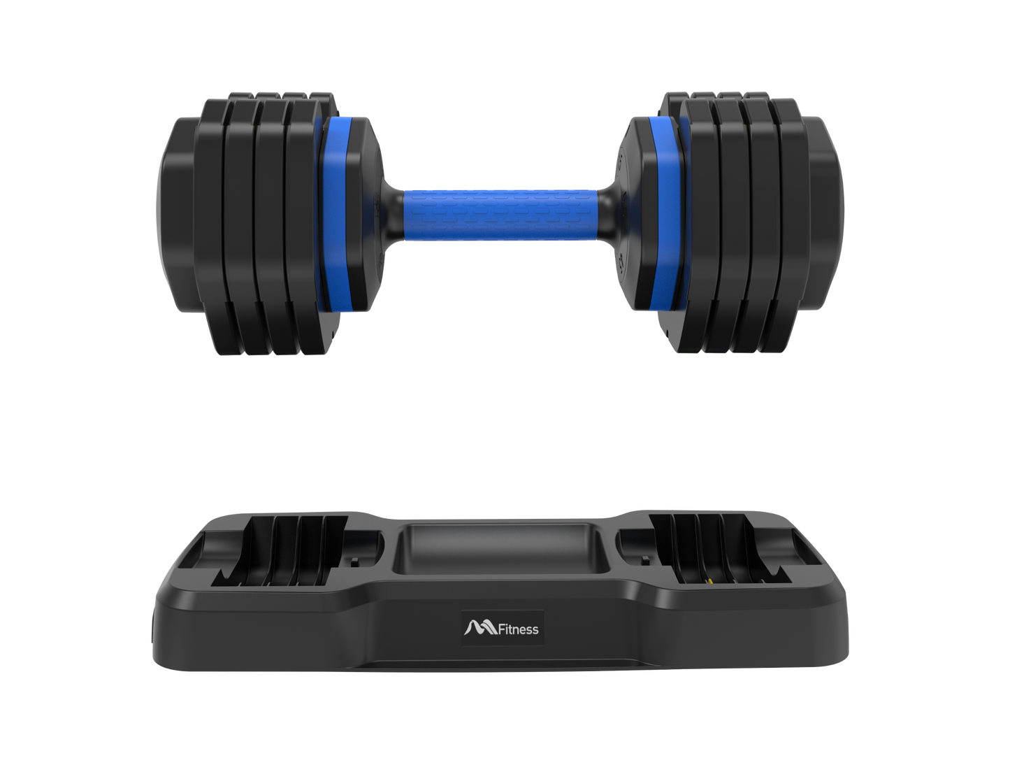 Quick-Adjust Fitness Dumbbells - Pair with Secure Grip for Full-Body Workouts