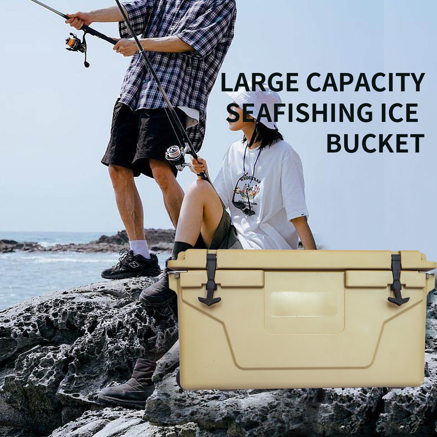 Chill Buddy: Khaki Camping Cooler