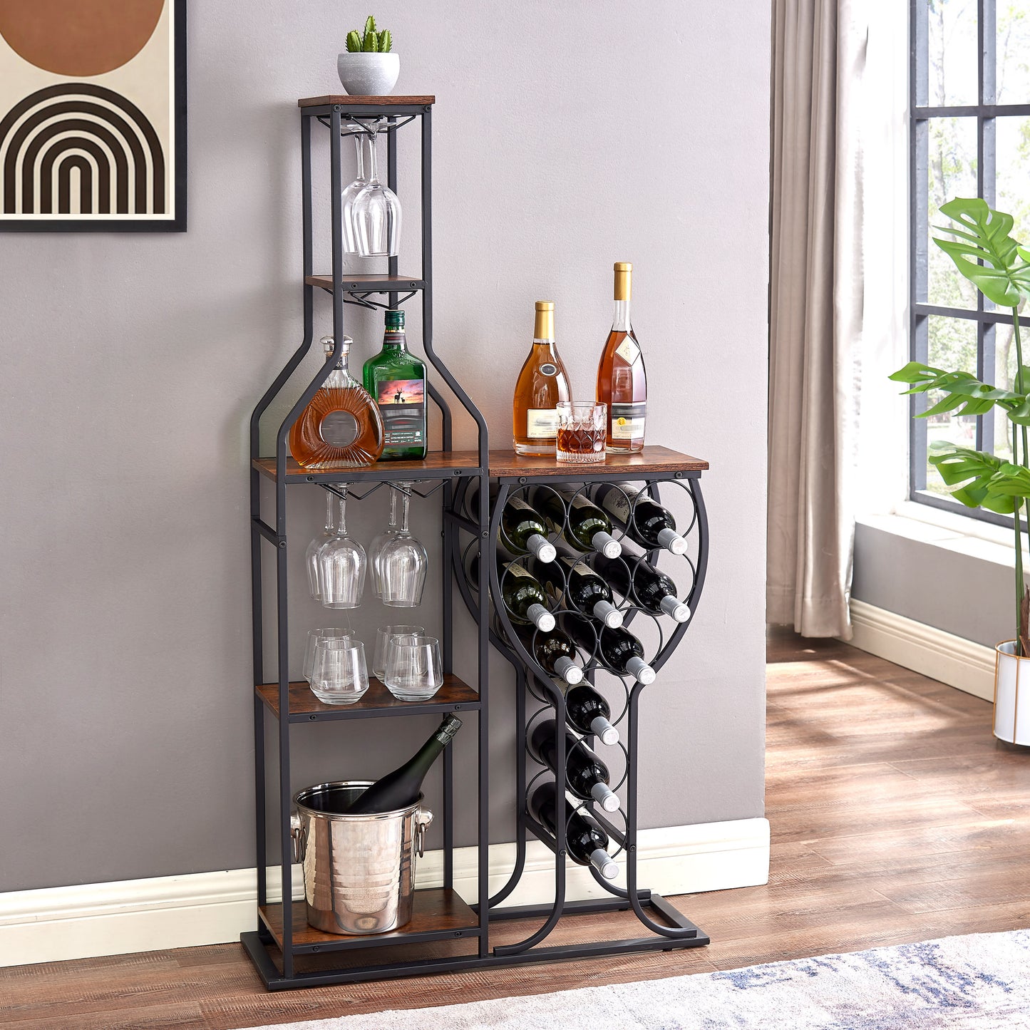 Chic Wine & Glass Storage Rack