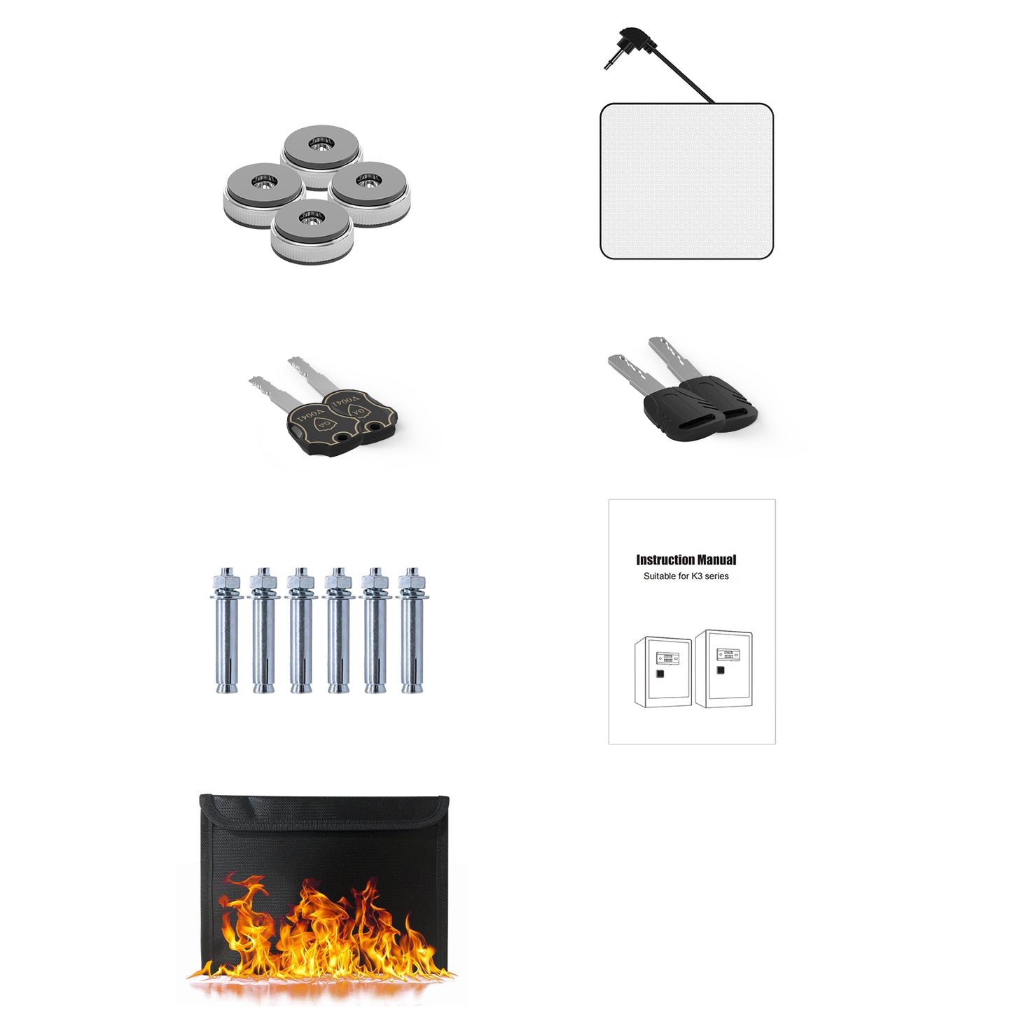 SecureGuard Dual Door Safe with Fire and Water Protection