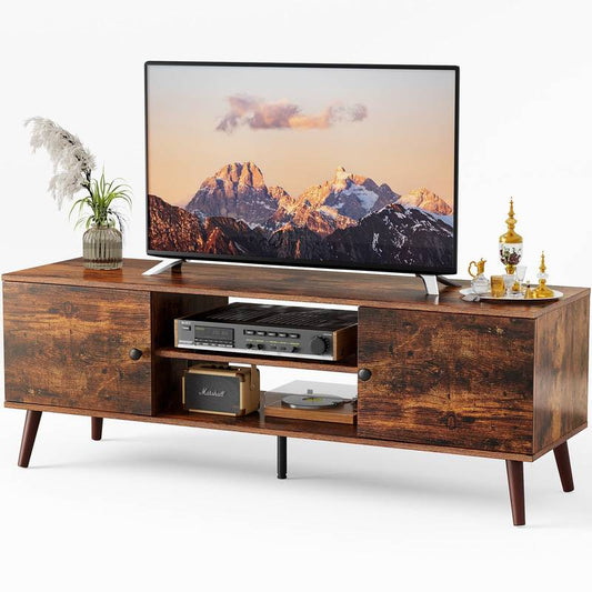 Cozy Living TV Stand with Adjustable Shelves