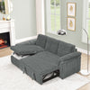 Cozy Convertible Corduroy Sectional Sofa with Storage and Recline