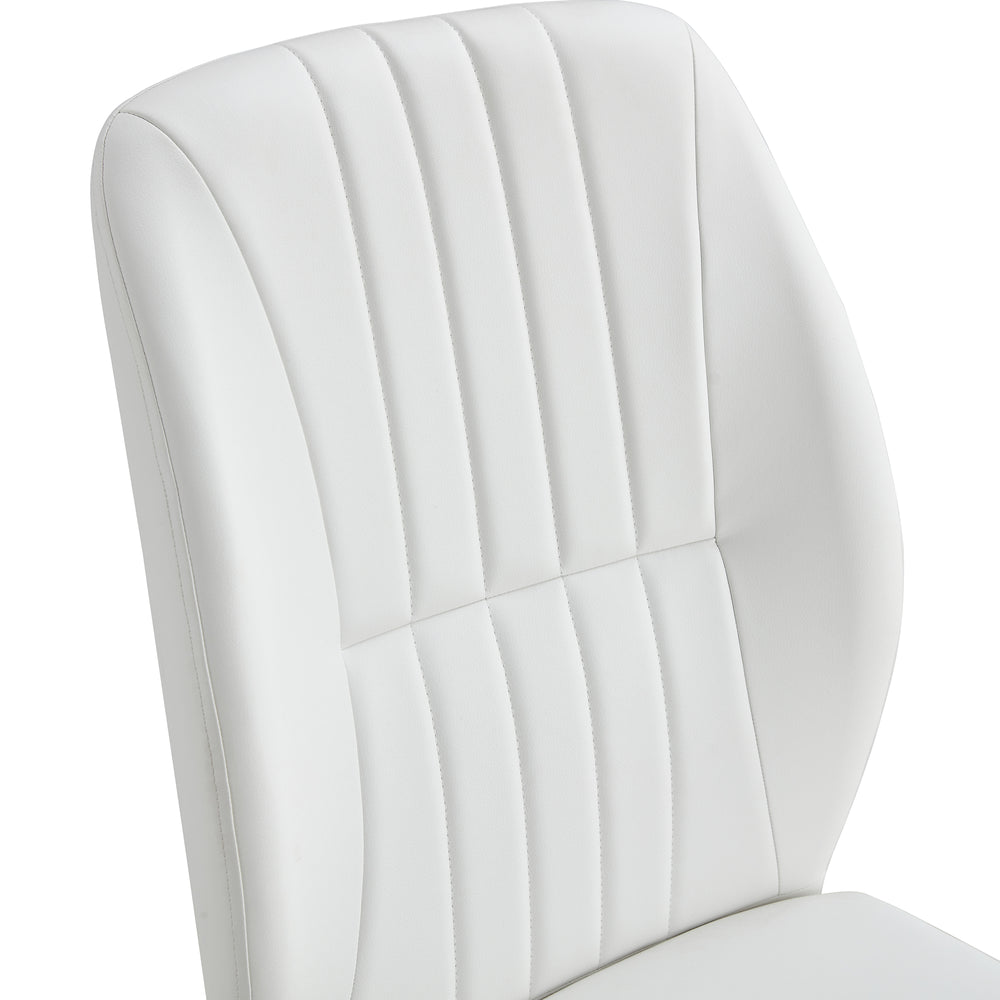 Chic White Dining Chair Set