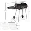 On-the-Go Charcoal BBQ Grill with Wheels