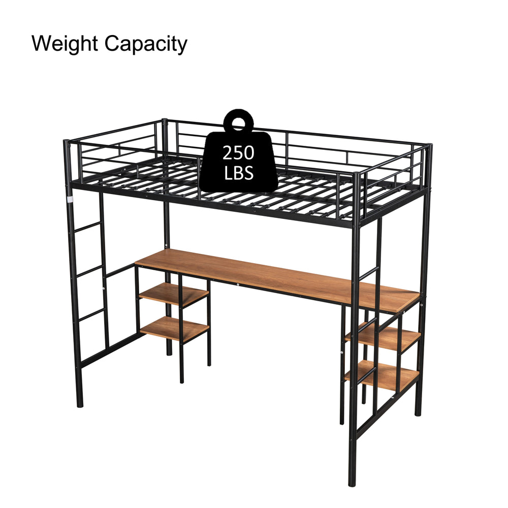 Loft Bed with Workspace & Storage - Sturdy & Stylish!