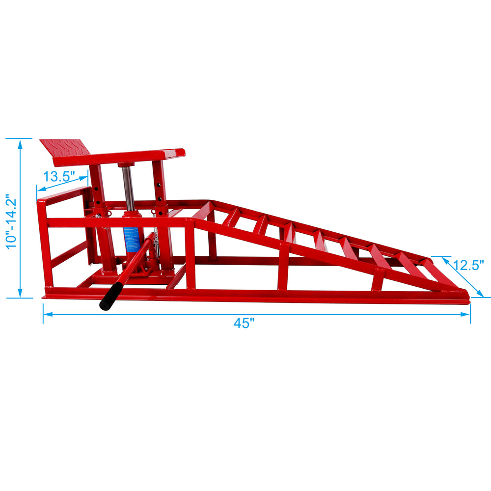 Hydraulic Garage Ramps - Heavy-Duty Auto Lift Set