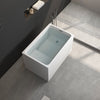 Stylish Freestanding Acrylic Tub with Seat