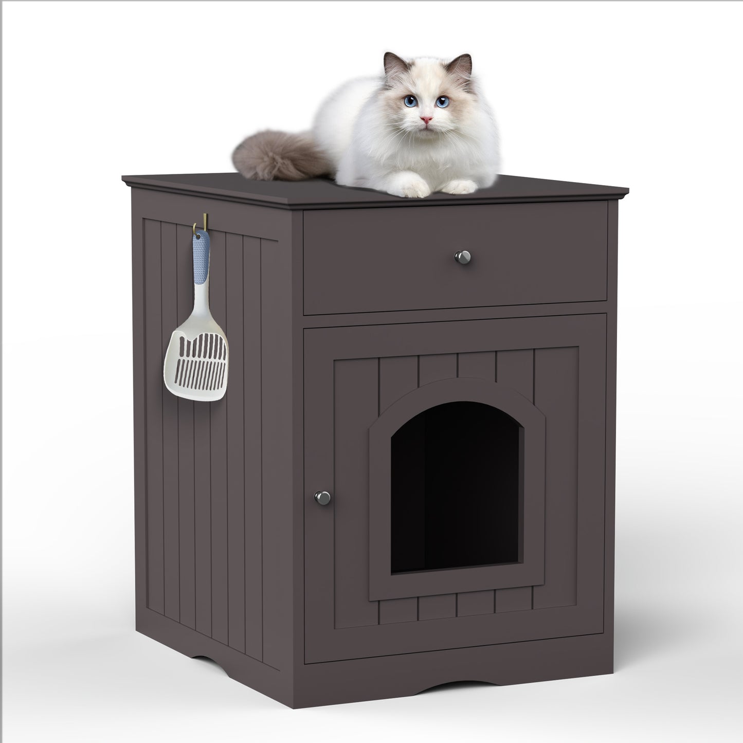 Cozy Cat Hideaway & Litter Box Combo