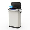 Smart Sensor Trash Can - Effortless Waste Management in White