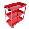 Red Rolling Tool Cart – Heavy Duty, Lockable Wheels, Perfect for Garage & Workshop