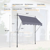 SunSmart Manual Awning - UV-Resistant Patio Shade Cover