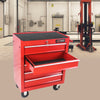 Rolling Red Tool Cart with 5 Drawers