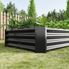 Sleek Black Garden Bed for Beautiful Blooms