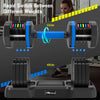 Quick-Adjust Fitness Dumbbells - Pair with Secure Grip for Full-Body Workouts