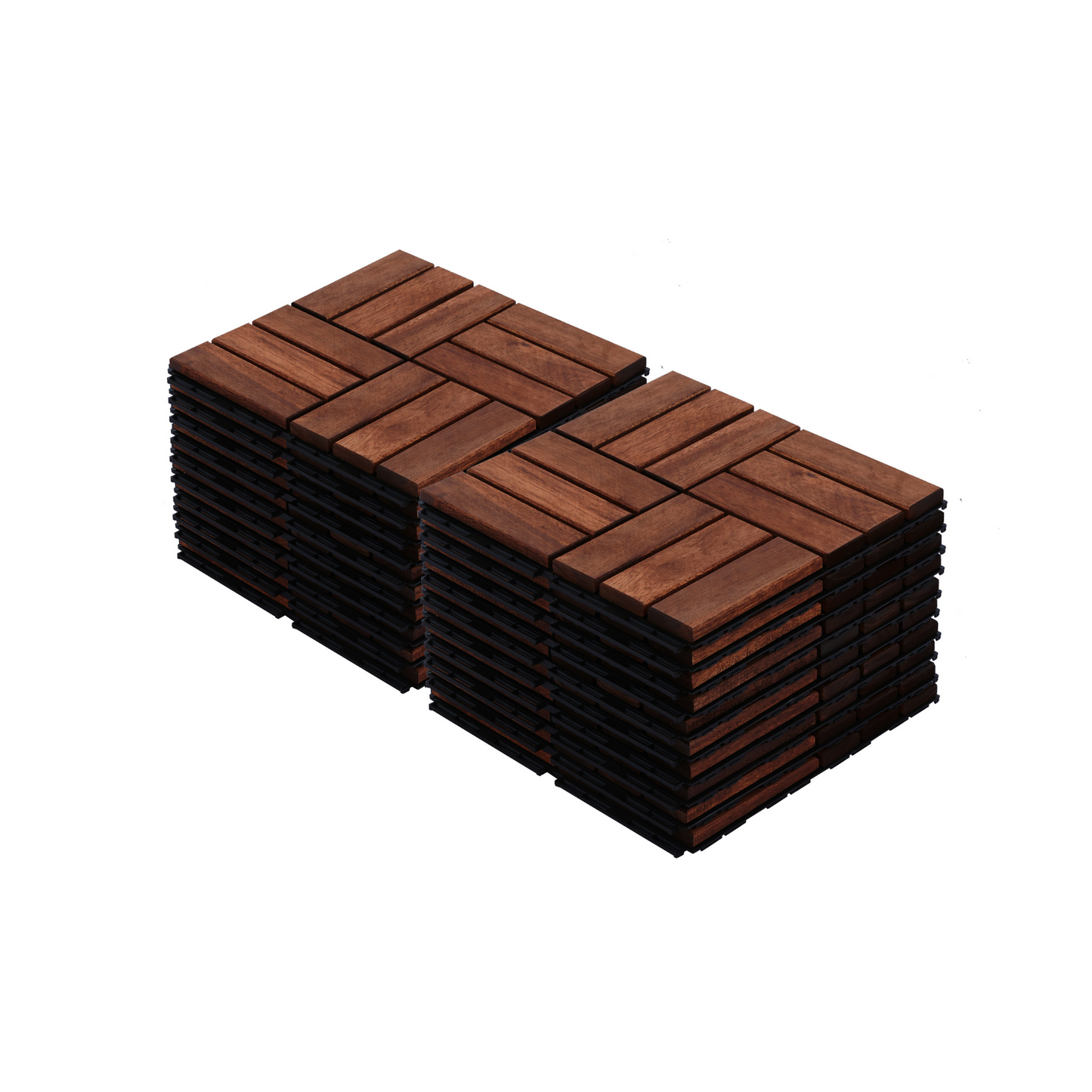 Acacia Hardwood Deck Tiles - Stylish Outdoor Flooring for Patios and Pools