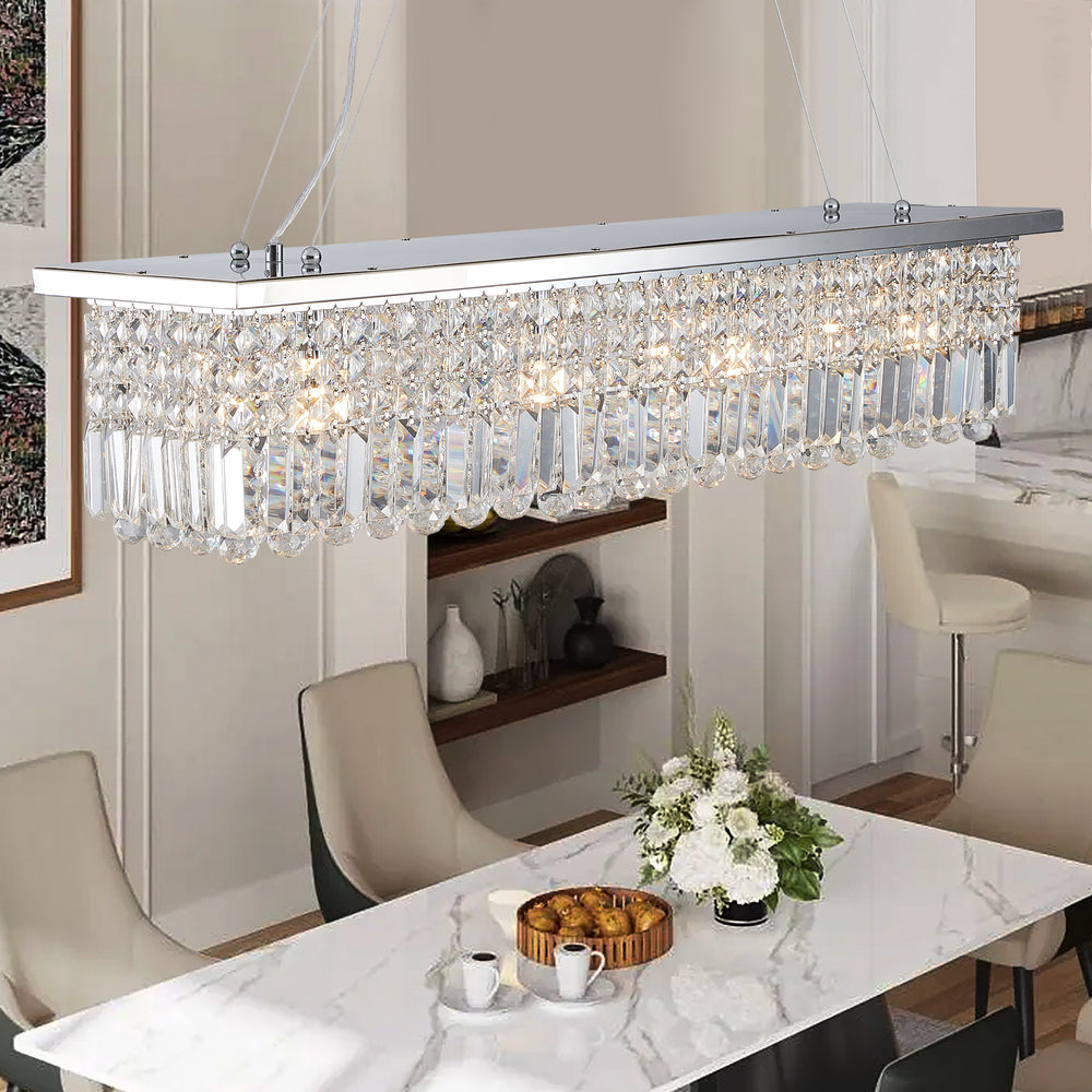 Elegant Raindrop Chandelier for Dining & Kitchen