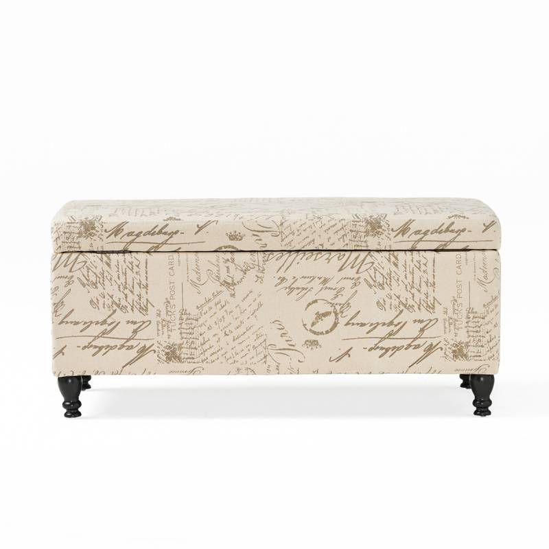 Chic Parisian Storage Ottoman