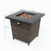 Cozy Wicker Fire Pit Table