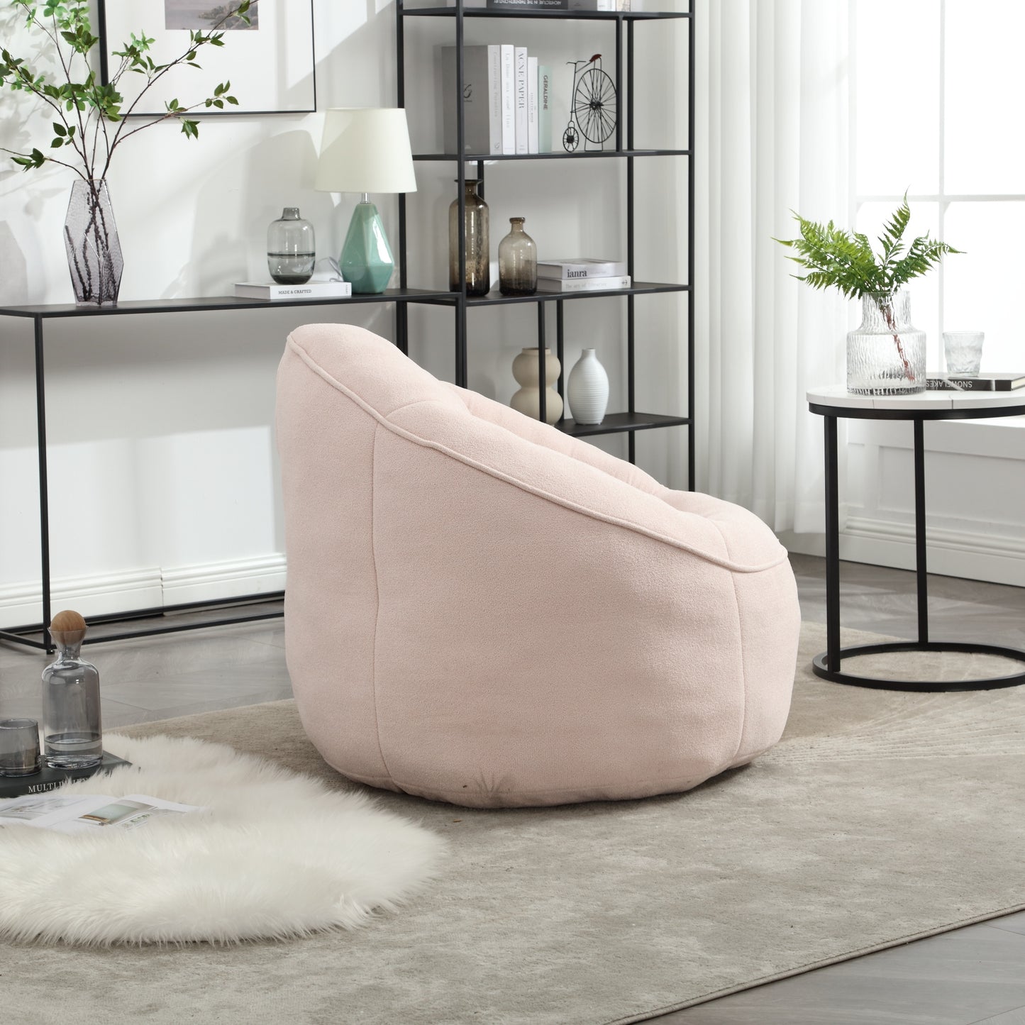 Cozy Comfort Bean Bag Sofa with Footrest