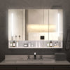 Sleek LED Bathroom Cabinet with Mirror and Multi-Level Storage