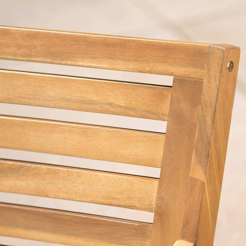 Charming Hermosa Wooden Dining Chairs - Set of Two