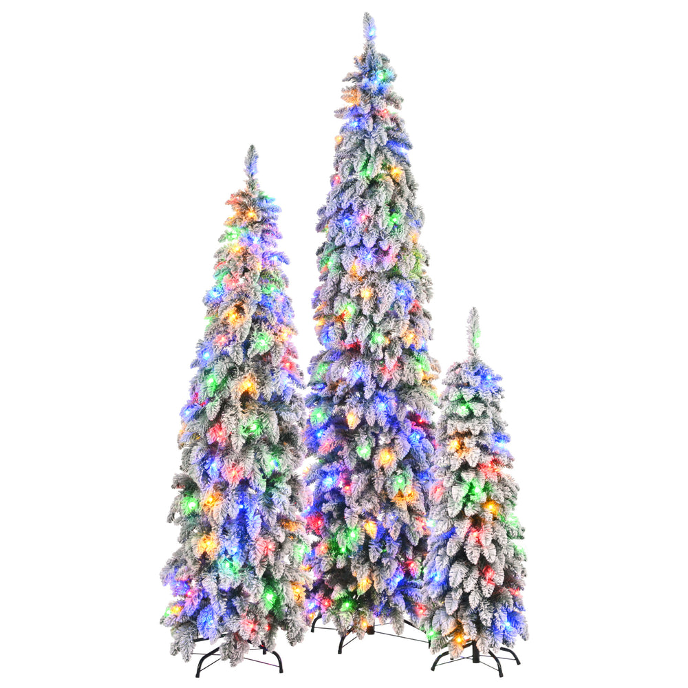 “Frosted Slim Pre-Lit Christmas Tree Set”