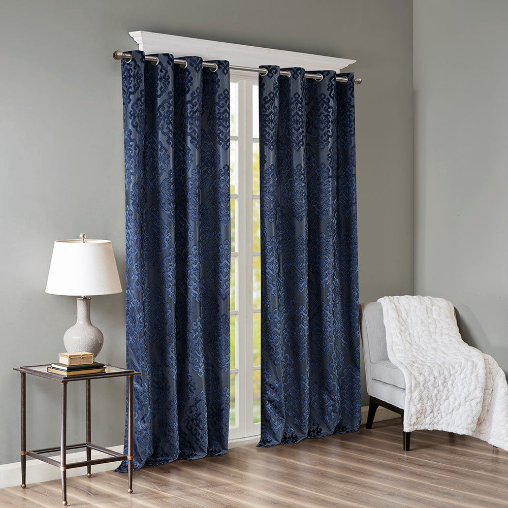 Cozy Blackout Jacquard Curtain Panel