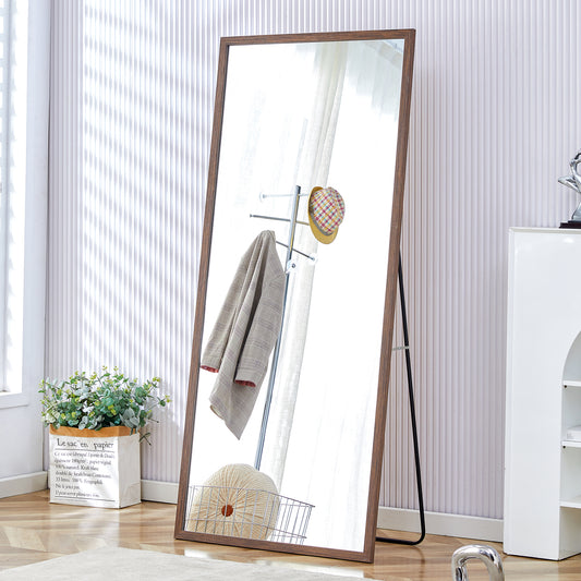 Elegant Full-Length Wooden Mirror