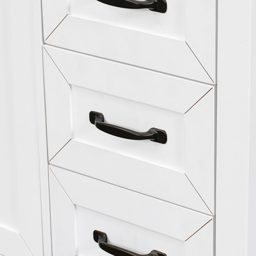 Sleek White Bathroom Vanity & Sink Combo