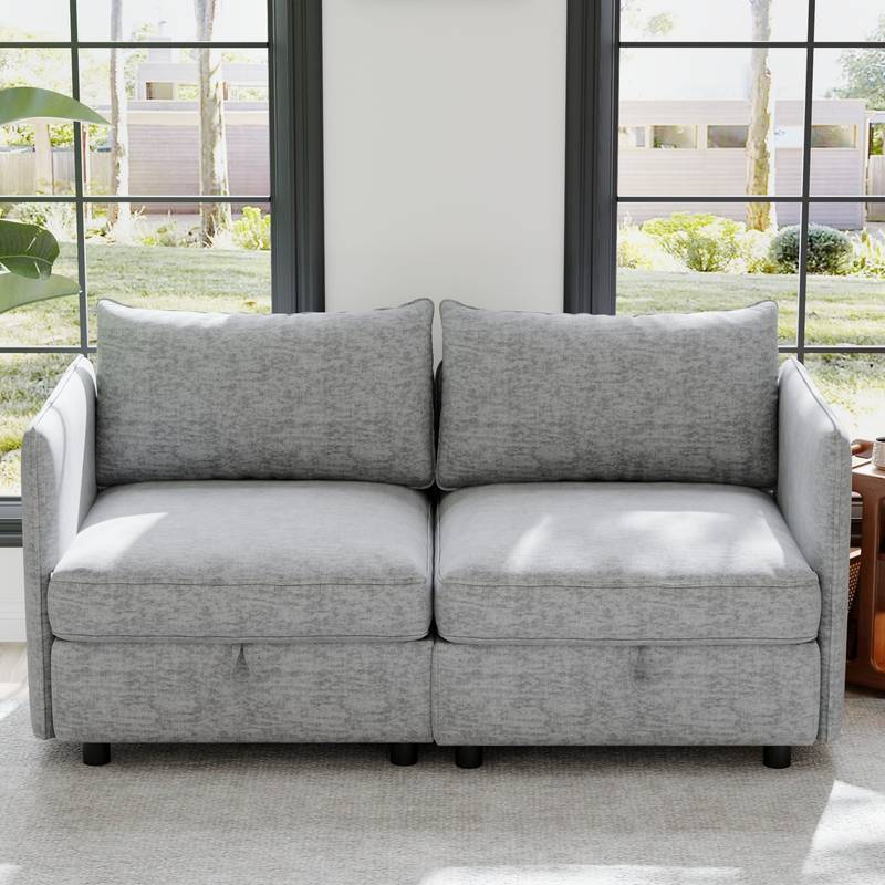 Chic Storage Loveseat for Cozy Spaces