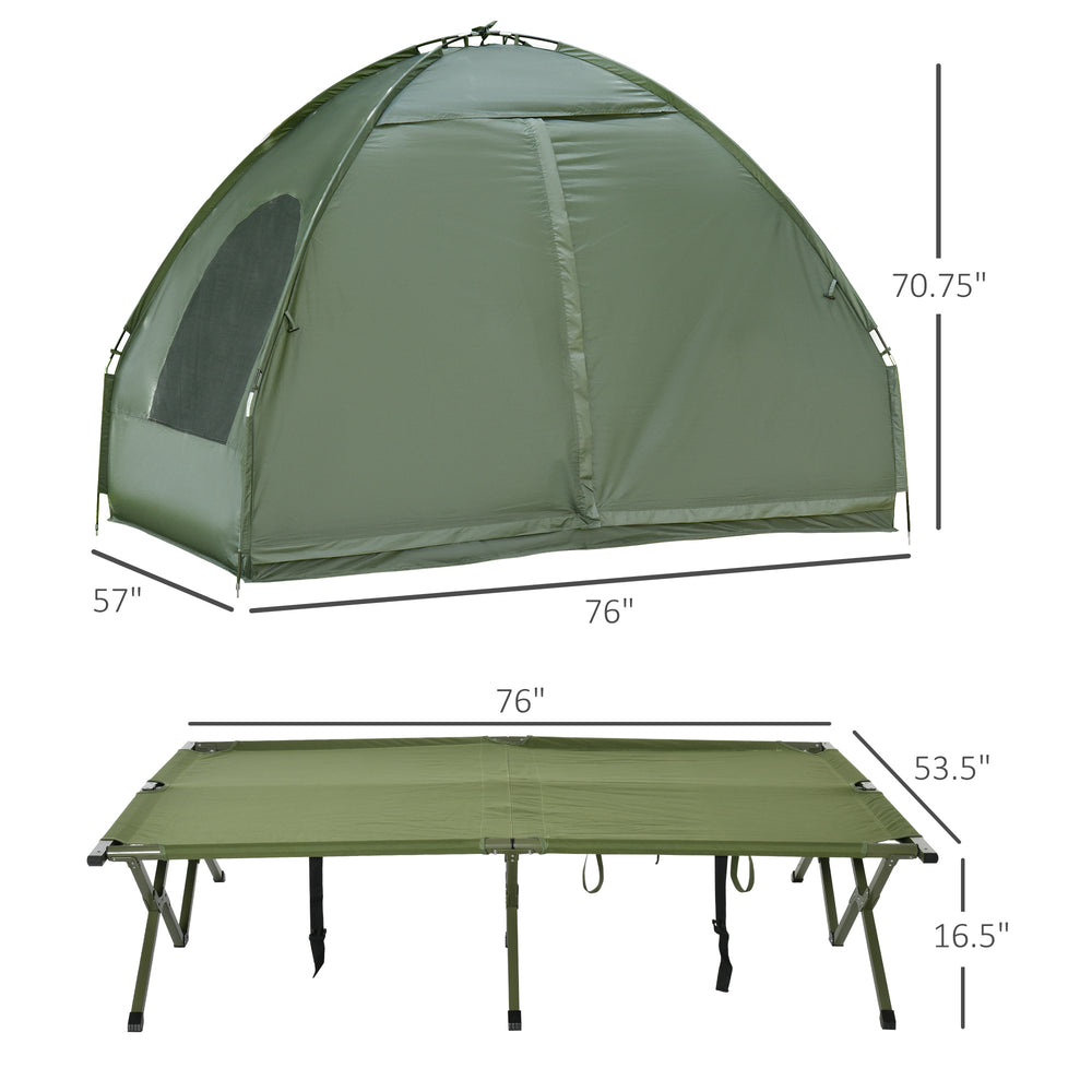 CampMate Duo: Ultimate Foldable Cot & Tent Combo