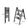 Easy Fold Aluminum Step Ladder - Sturdy & Portable!