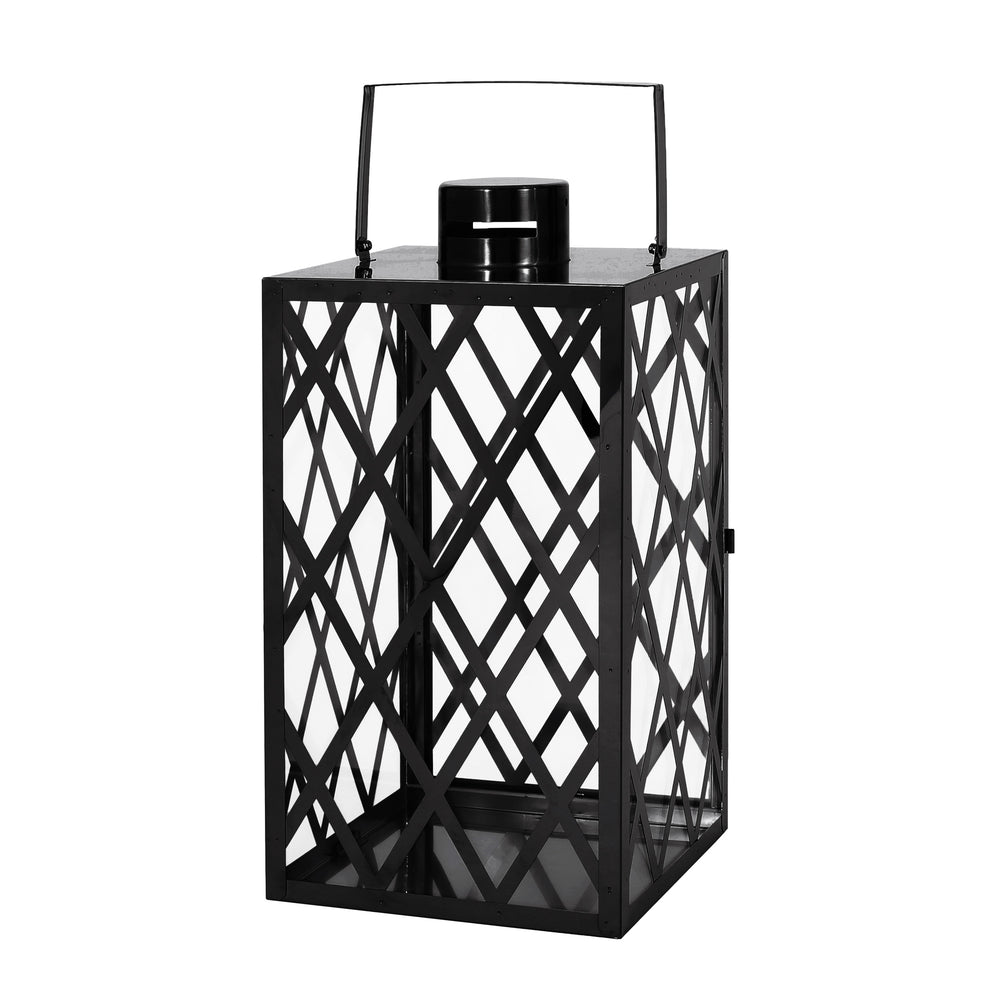 Shimmering Stainless Steel Lantern